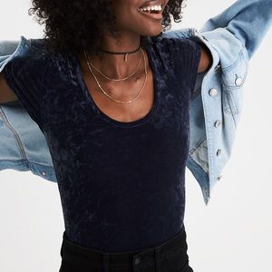AEO Velvet Bodysuit